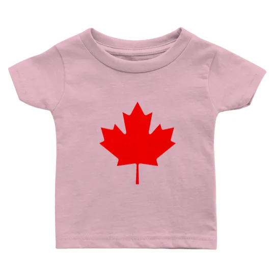 Discover Red Canada Maple Leaf Souvenir Baby T Shirts