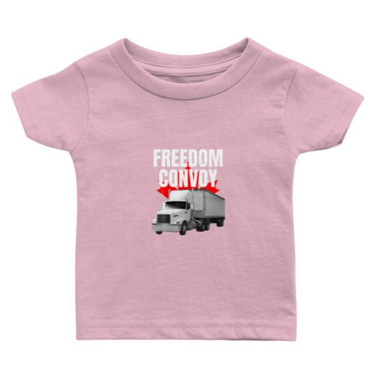 Discover Freedom Convoy 2022 Support Our Truckers Canada US Baby T Shirts