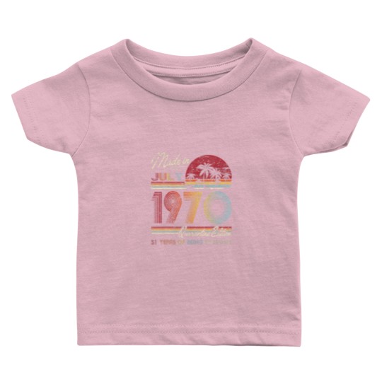 Discover Born July 1970 51St Quarantine Bithday Made In 197 Baby T Shirts