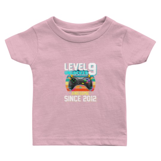 Discover Awesome 2012 Level 9 Unlocked Video Game 9 Years O Baby T Shirts