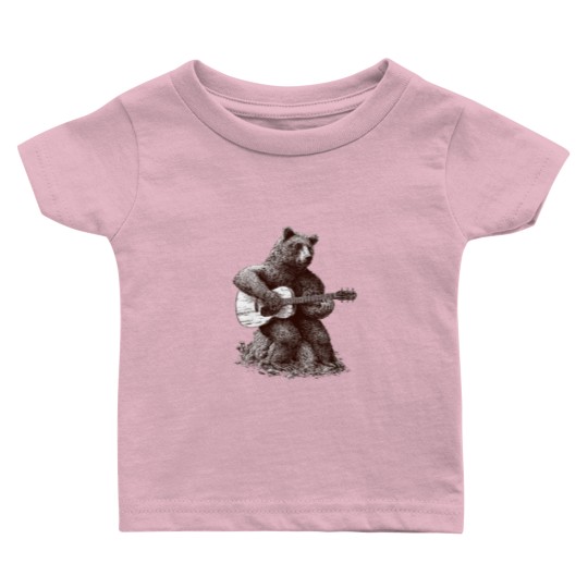 Discover Guitar Player GUITARIST Bear Funny Baby T Shirts