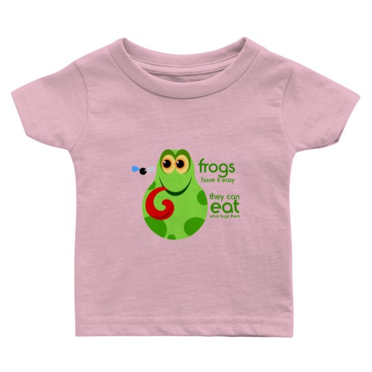 Discover Funny Frog Quote Baby T Shirts