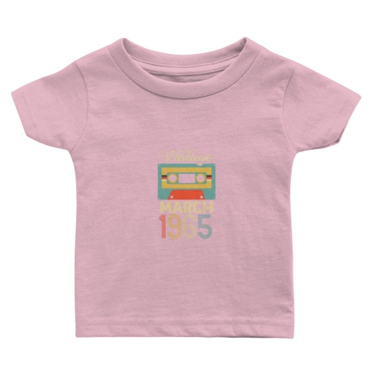 Discover Vintage March 1965 55th Birthday 55 Year Gift Baby T Shirts