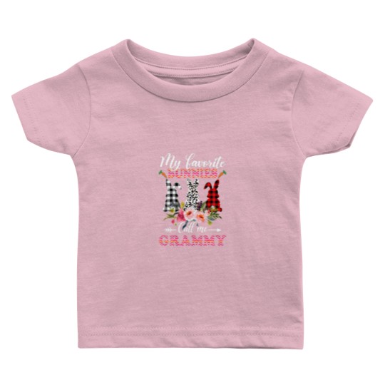 Discover My Favorite Bunnies Call Me Grammy Easter Leopard Baby T Shirts