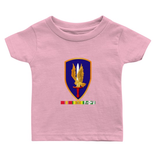 Discover Army 1st Aviation Brigade Vietnam w SVC wo Txt Baby T Shirts
