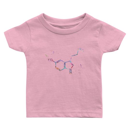 Discover Serotonin Molecule Formula Baby T Shirts