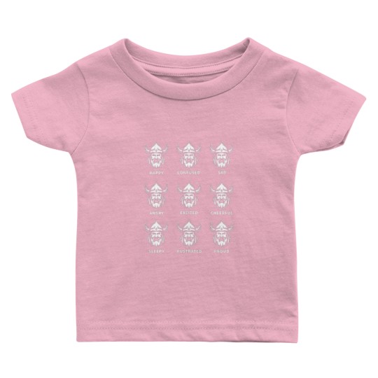 Discover Iceland Viking Emotions Faces Baby T Shirts