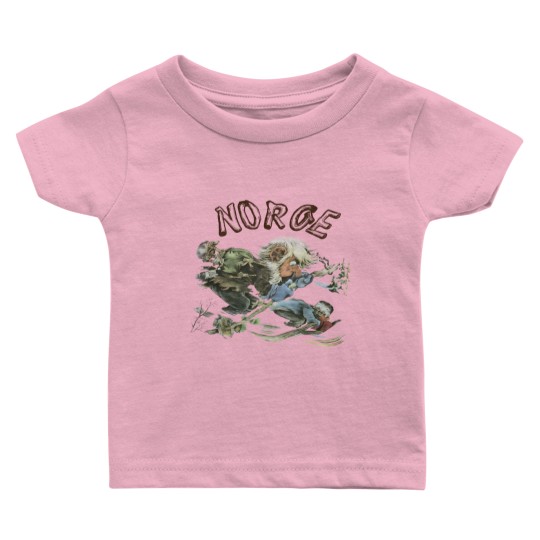Discover 70s Norge Norway Troll Baby T Shirts. Vintage 1970s Norwegian Skiing Trolls