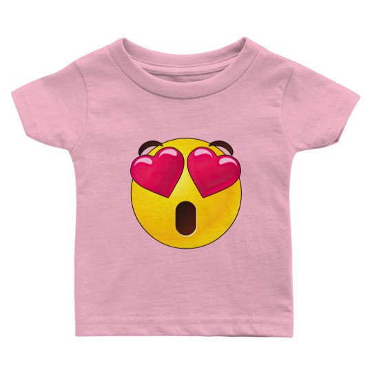 Discover Emoji Heart Eyes Valentines Baby T Shirts