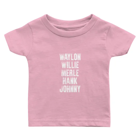 Discover Hank Williams Jr Highwaymen Old Dogs Chris Staplet Baby T Shirts