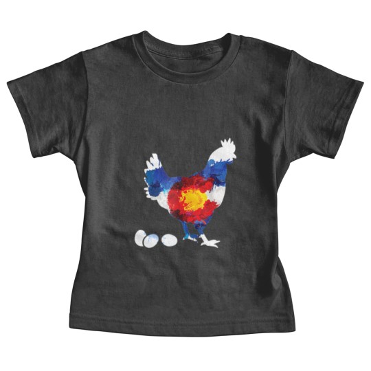 Discover Colorado Chickens Baby Tees