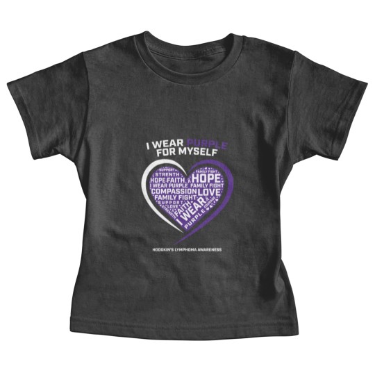 Discover Hodgkin'S Disease Purple Hodgkins Lymphoma Cancer Baby Tees