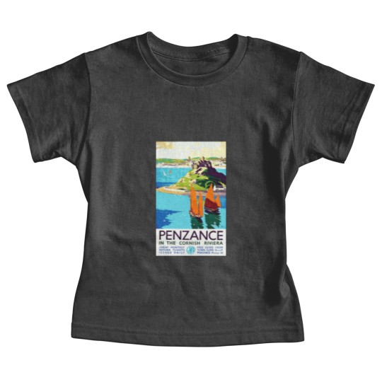 Discover Penzance in the Cornish Riviera - Vintage British Travel Poster Art - Travel - Baby Tees
