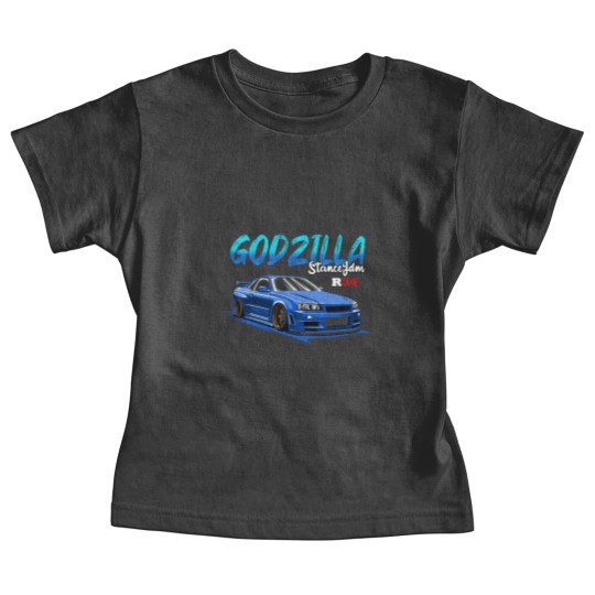 Discover SKYLINE R34 Blue Baby Tees