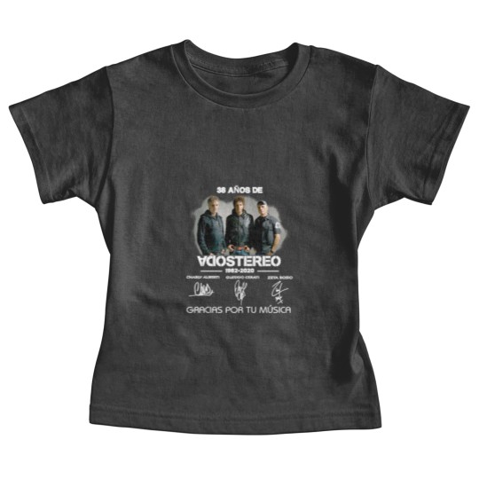 Discover 38 Anos De Soda Stereo 19822020 Gracias Por Tu Música, Designer Camiseta clásica Baby Tees