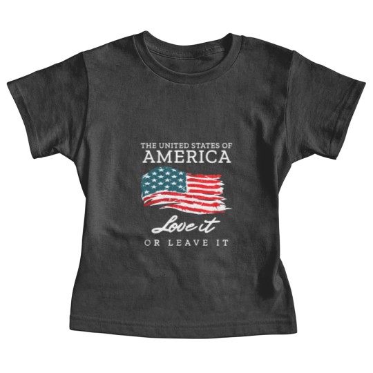 Discover The United States Of America Love It Or Leave It Baby Tees