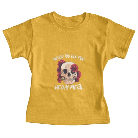Discover Skull with Red Roses Heavy Metal Hard Rock - Vintage Heavy Metal - Baby Tees