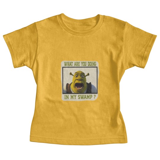 Discover Shrek Face Baby Tees What Are You Doing in My Swamp Baby Tees, I'm Swamped Baby Tees, Funny Shrek Baby Tees