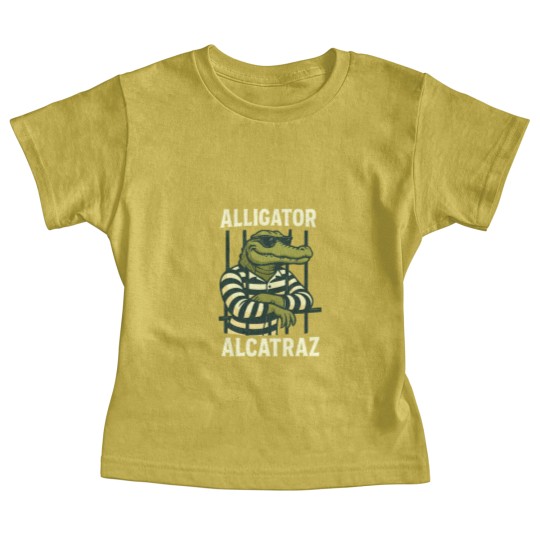 Discover Alligator Alcatraz Baby Tees Comfort Colors, Funny Gator Baby Tees, Retro Unisex Graphic Baby Tees