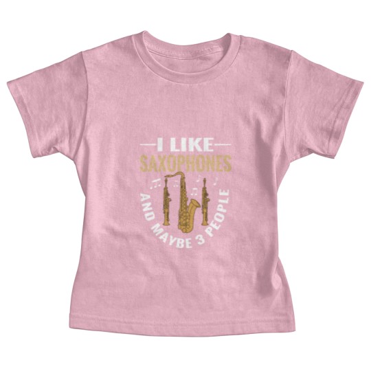 Discover Jazz Music Instrument Saxophone Boys Saxophonist Baby Tees
