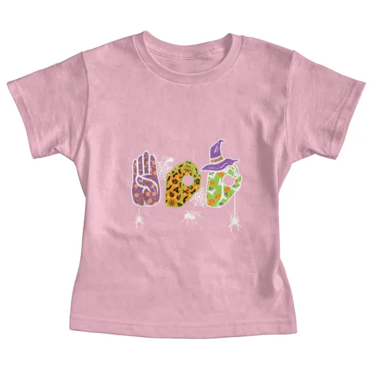 Discover Boo American Sign Language Pride ASL Halloween Baby Tees