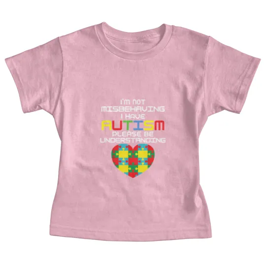 Discover I Have Autism I'm Not Misbehaving Baby Tees