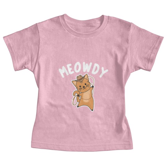 Discover Cowboy Cat Baby Tees Meowdy Howdy Cat Cowboy With Lasso Cute Cats