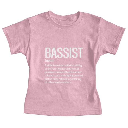 Discover Funny Bass Player Bassist Definition Baby Tees
