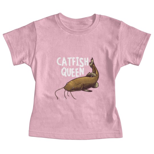 Discover Funny Catfishing Art Women Mom Catfish Queen Fishing Hunters Premium Baby Tees