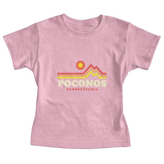 Discover Pocono Mountains Retro Pennsylvania - Poconos - Baby Tees
