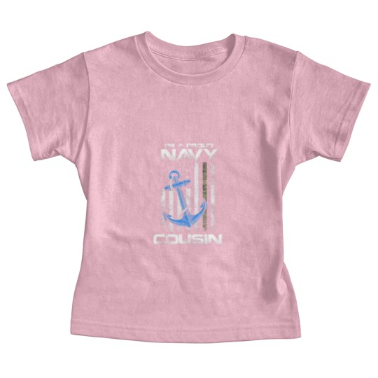 Discover Proud Navy Cousin American Flag Vintage Baby Tees