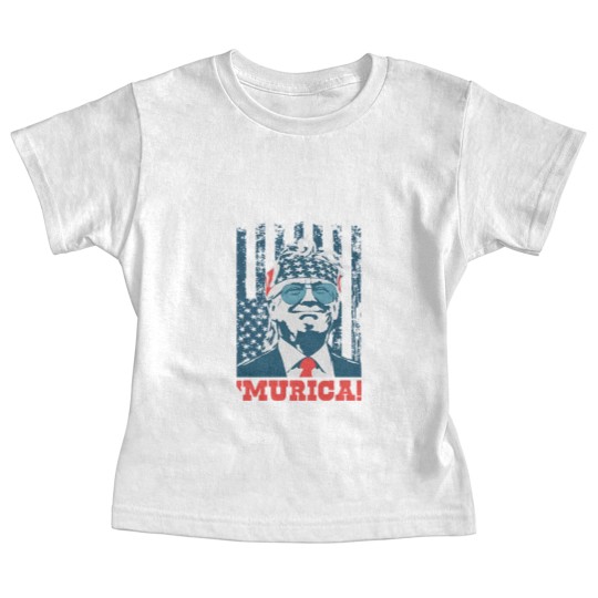 Discover Donald Trump Baby Tees Murica 4th of July Patriotic American Party USA Baby Tees
