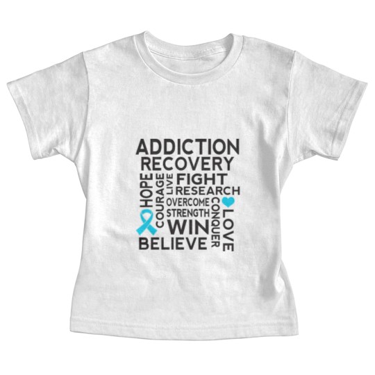 Discover Addiction Recovery Awareness Ribbon - Addiction Recovery Awareness - Baby Tees