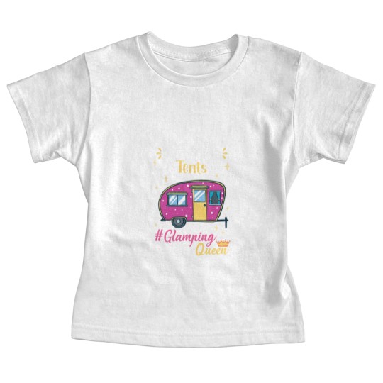 Discover Glamping Queen Camping Grandma Baby Tees