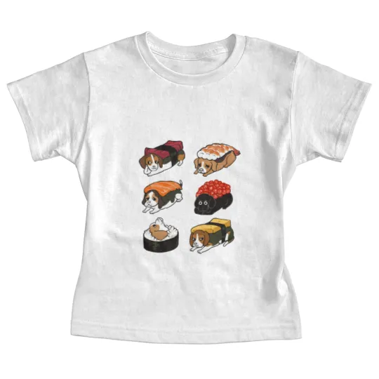 Discover Sushi Beagle - Beagle - Baby Tees