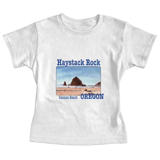 Discover Haystack Rock, Cannon Beach, Oregon - Haystack Rock - Baby Tees