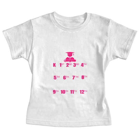 Discover handprint chart grow with me school year growth Baby Tees