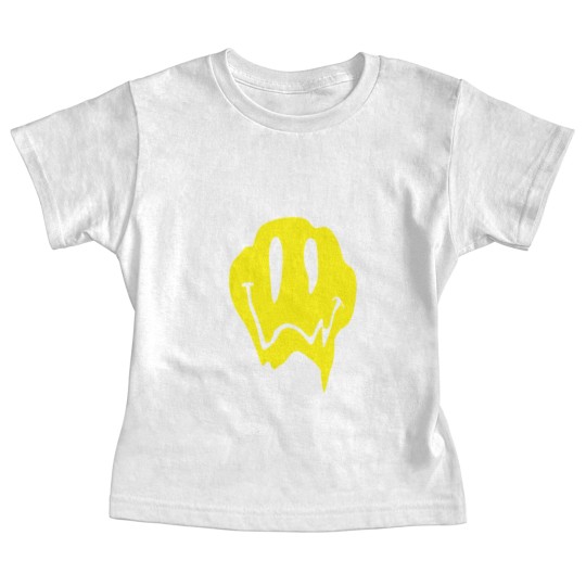 Discover Melting Acid Smiley Face Baby Tees