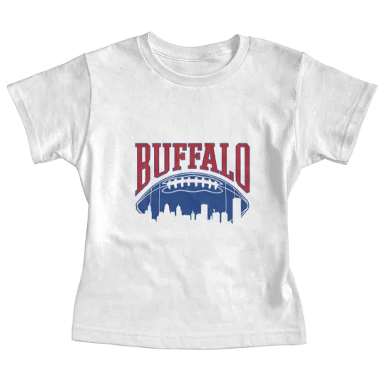 Discover Buffalo Football Vintage Skyline New York Bills Ma Baby Tees
