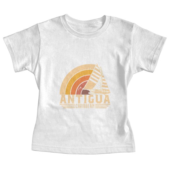 Discover Antigua Retro Sailing Vacation Design - Antigua - Baby Tees