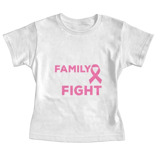 Discover In This Family We Fight Together Pink Ribbon Breast Cancer Baby Tees