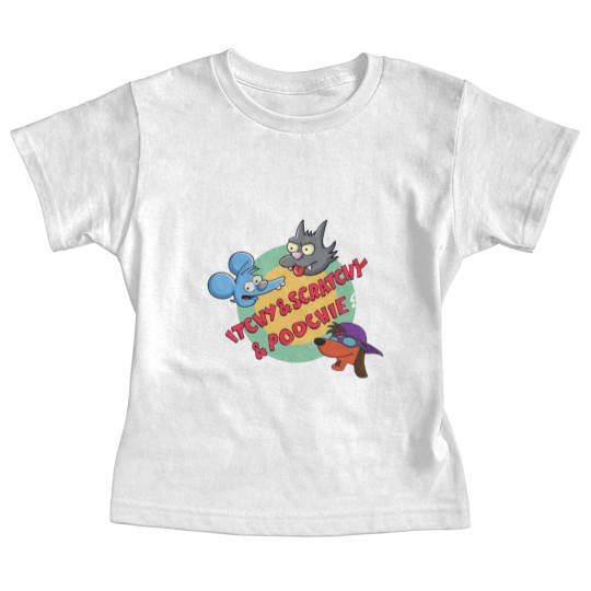 Discover The Itchy Scratchy Poochie Show Baby Tees