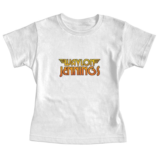 Discover Waylon text orange - Waylon Jennings - Baby Tees