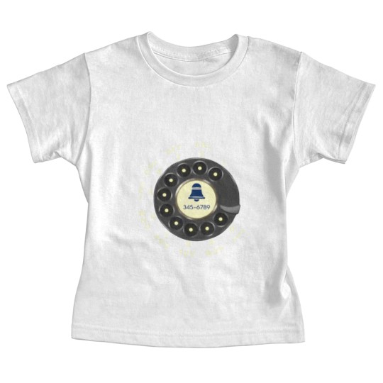 Discover Retro Rotary Dial Phone Old Phone Baby Tees