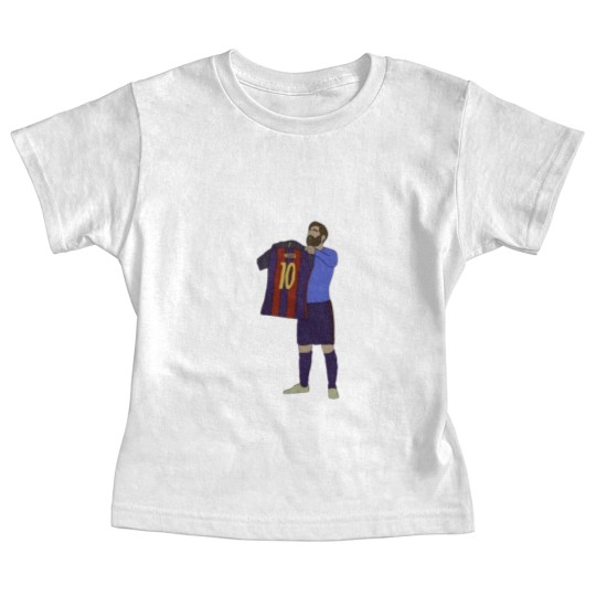 Discover Lionel Messi Barcelona FC Printed Baby Tees
