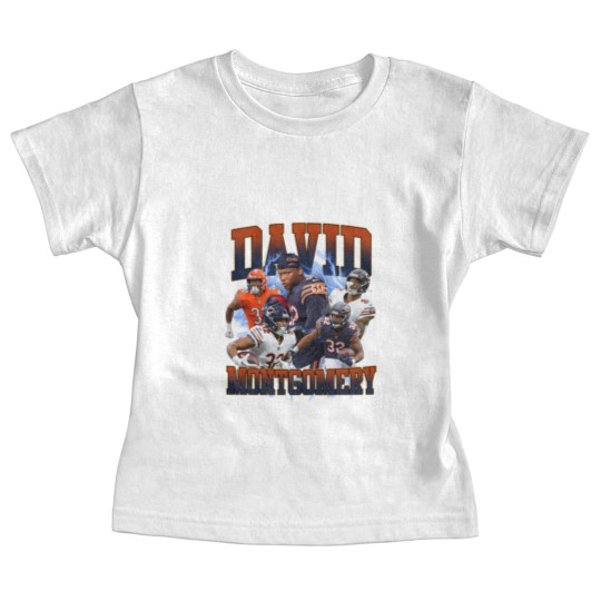 Discover David Montgomery 90s Vintage Bootleg Baby Tees, Football Vintage 90s