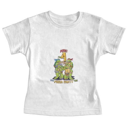 Discover Teenage Mutant Ninja Turtles I'm 4 Dude Pizza Birthday Party | Essential Baby Tees