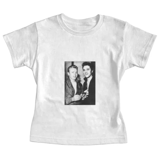 Discover Vintage Old Hollywood Elvis Presley James Dean Unisex Fit Baby Tees Baby Tees