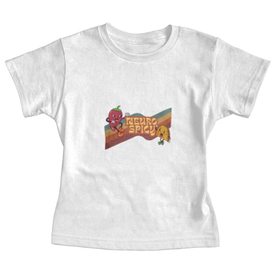 Discover Neuro Spicy Baby Tees | Handmade Funny ADHD Baby Tees | Retro-Style Unisex Baby Tees