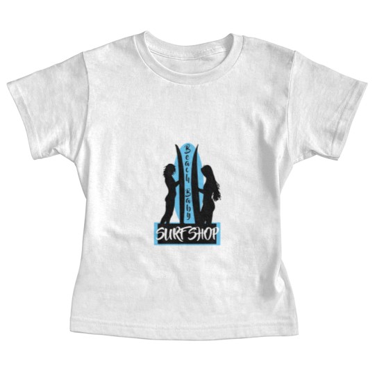 Discover Surfing Beach Baby Surf Shop Surf Board Classic Baby Tees